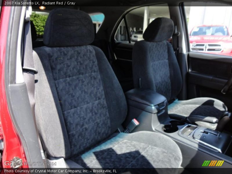 Radiant Red / Gray 2007 Kia Sorento LX