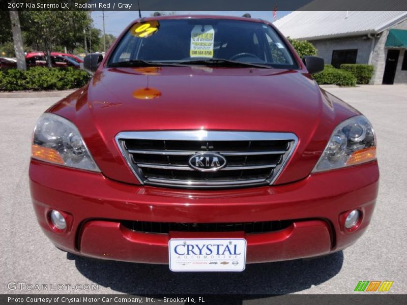 Radiant Red / Gray 2007 Kia Sorento LX