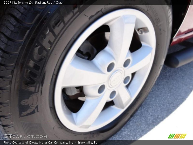 Radiant Red / Gray 2007 Kia Sorento LX