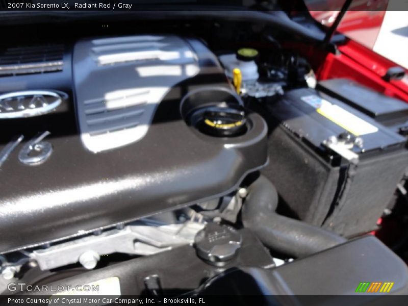 Radiant Red / Gray 2007 Kia Sorento LX