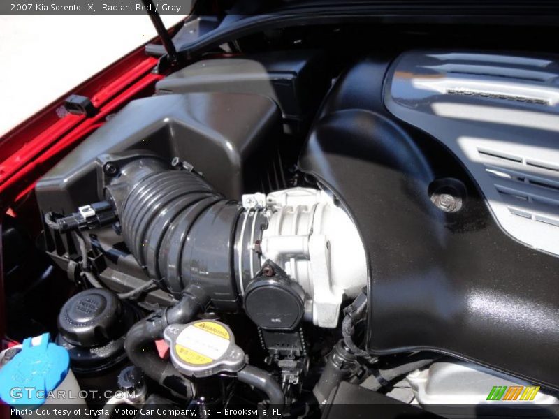 Radiant Red / Gray 2007 Kia Sorento LX
