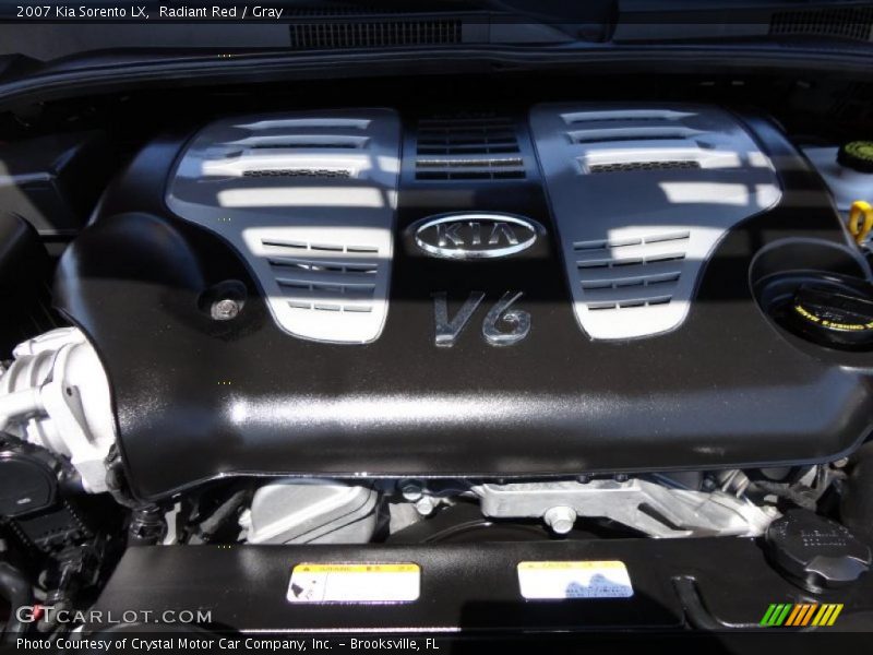 Radiant Red / Gray 2007 Kia Sorento LX