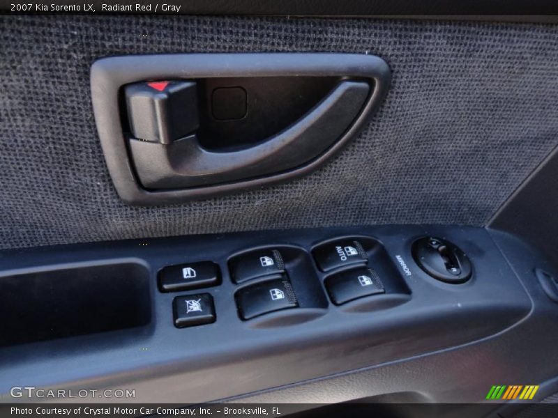 Radiant Red / Gray 2007 Kia Sorento LX