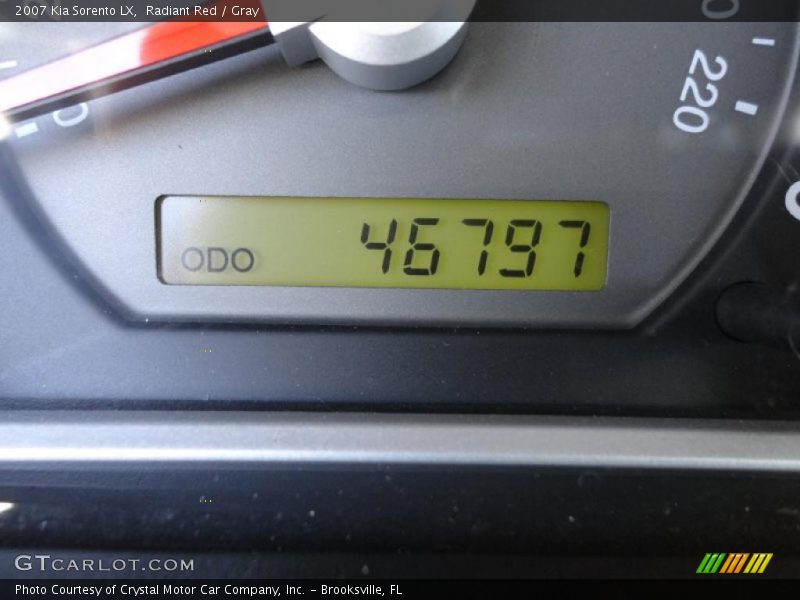 Radiant Red / Gray 2007 Kia Sorento LX