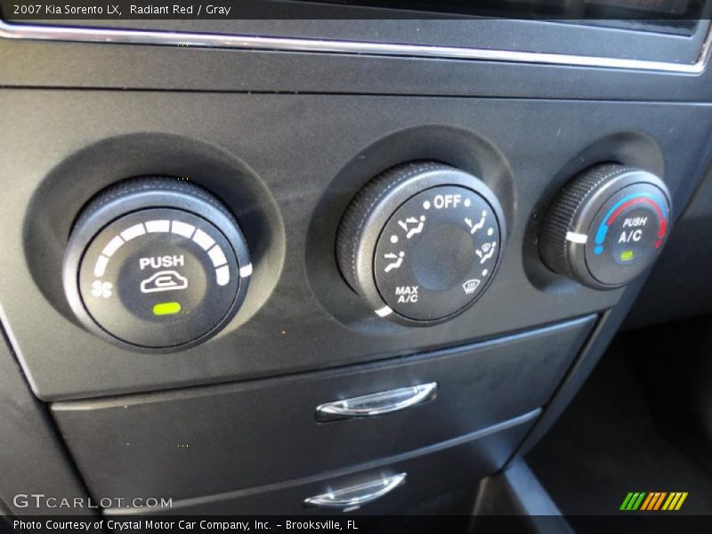 Radiant Red / Gray 2007 Kia Sorento LX