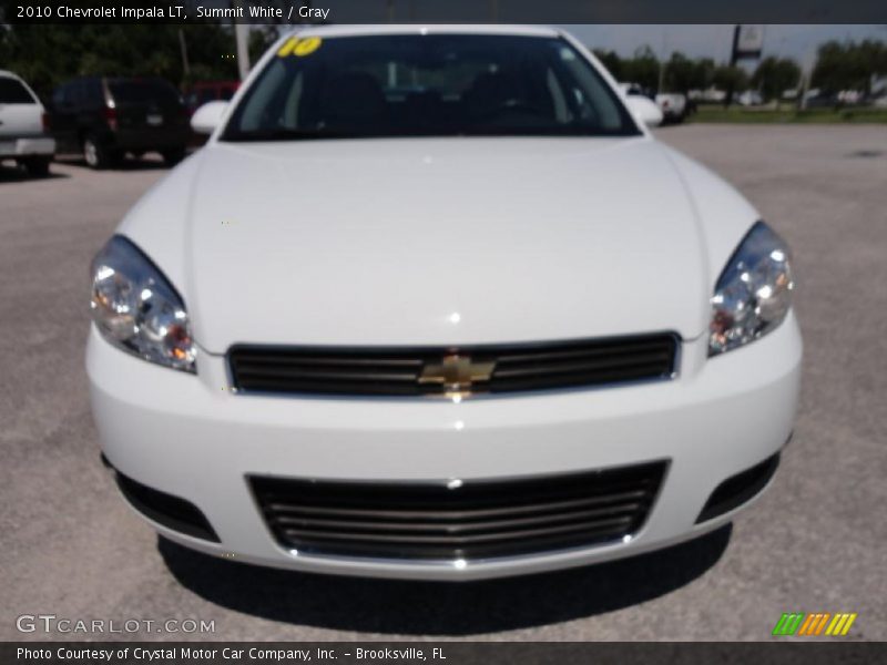 Summit White / Gray 2010 Chevrolet Impala LT