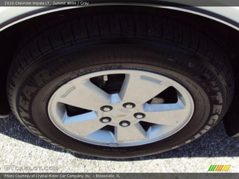 Summit White / Gray 2010 Chevrolet Impala LT