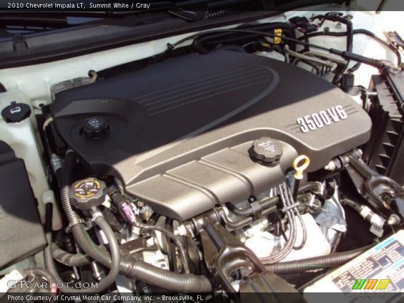 Summit White / Gray 2010 Chevrolet Impala LT