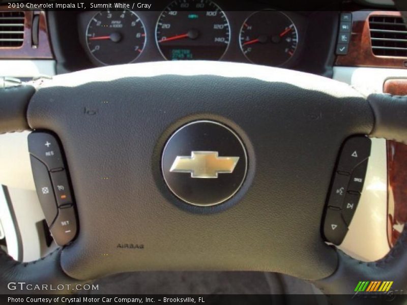 Summit White / Gray 2010 Chevrolet Impala LT
