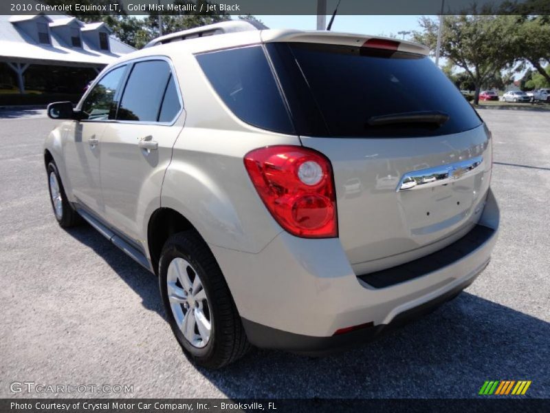 Gold Mist Metallic / Jet Black 2010 Chevrolet Equinox LT