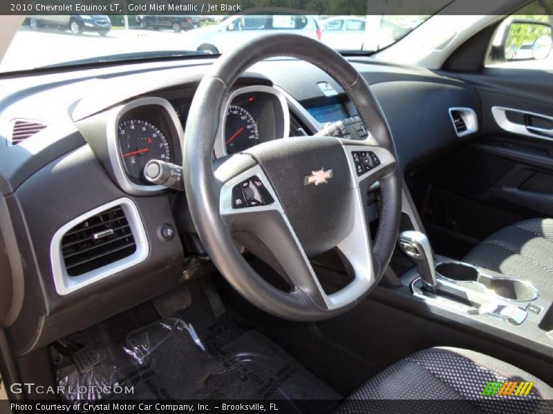 Gold Mist Metallic / Jet Black 2010 Chevrolet Equinox LT