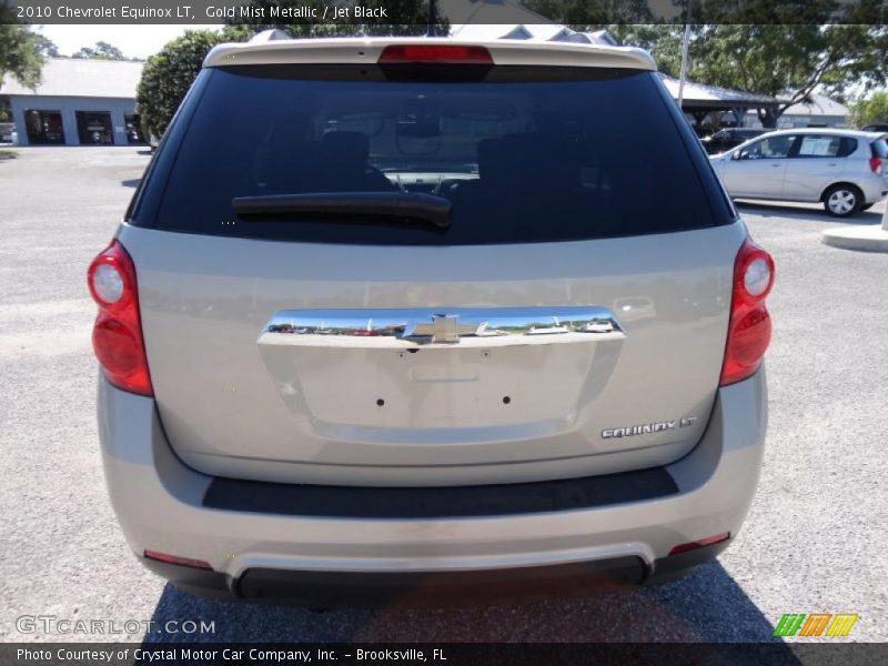 Gold Mist Metallic / Jet Black 2010 Chevrolet Equinox LT