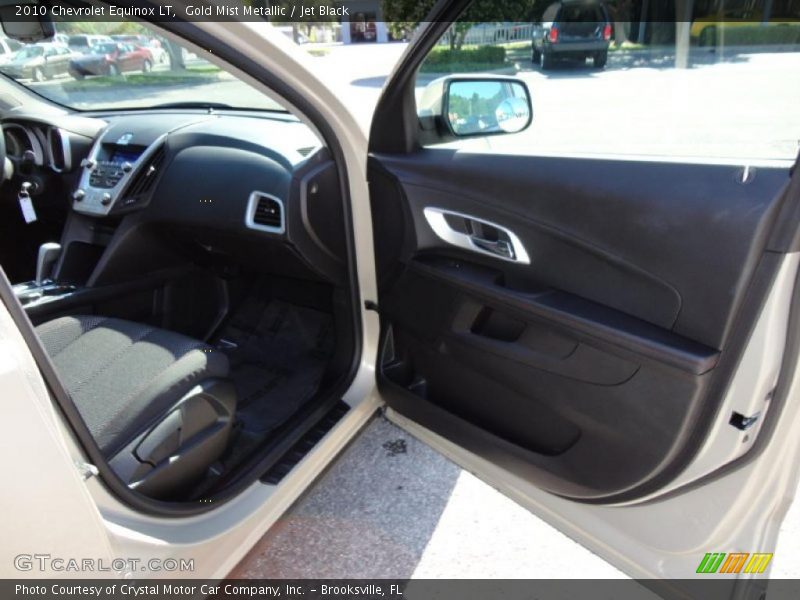 Gold Mist Metallic / Jet Black 2010 Chevrolet Equinox LT