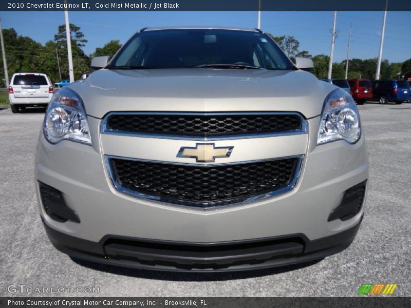 Gold Mist Metallic / Jet Black 2010 Chevrolet Equinox LT