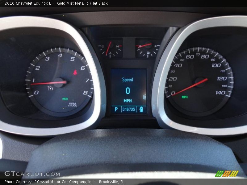 Gold Mist Metallic / Jet Black 2010 Chevrolet Equinox LT