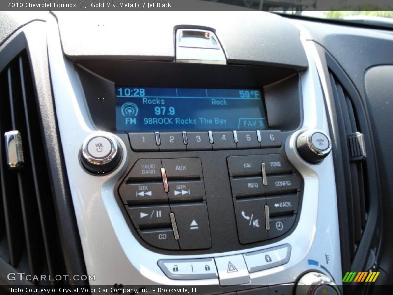 Gold Mist Metallic / Jet Black 2010 Chevrolet Equinox LT