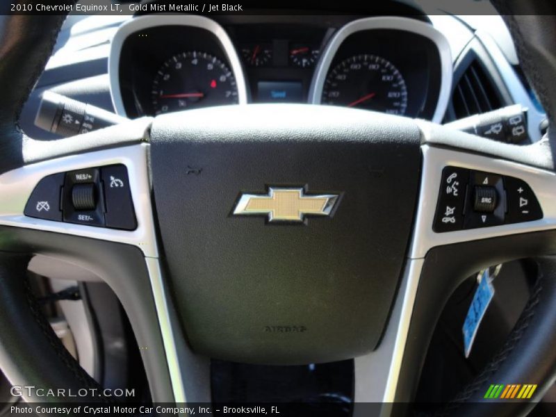 Gold Mist Metallic / Jet Black 2010 Chevrolet Equinox LT