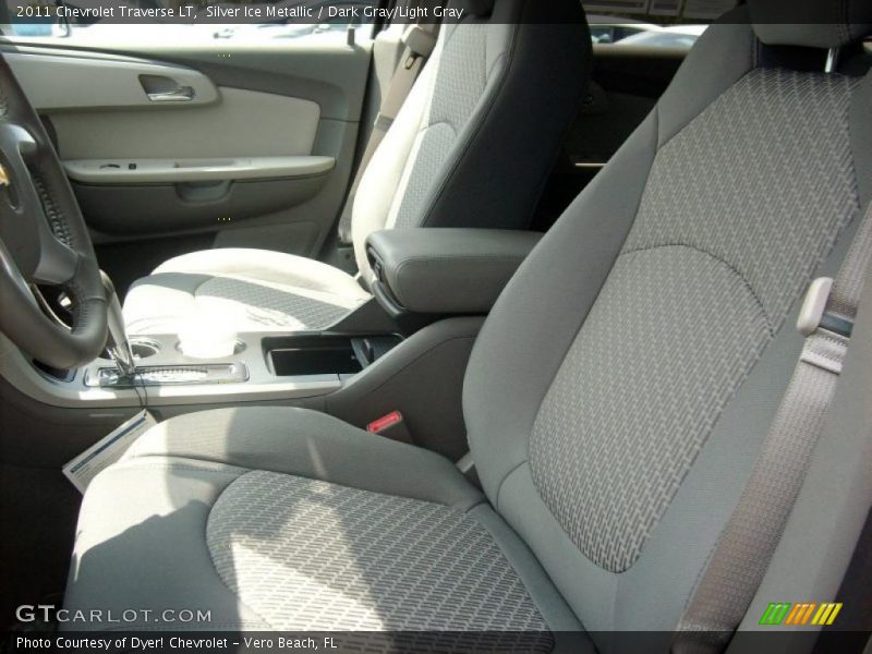 Silver Ice Metallic / Dark Gray/Light Gray 2011 Chevrolet Traverse LT