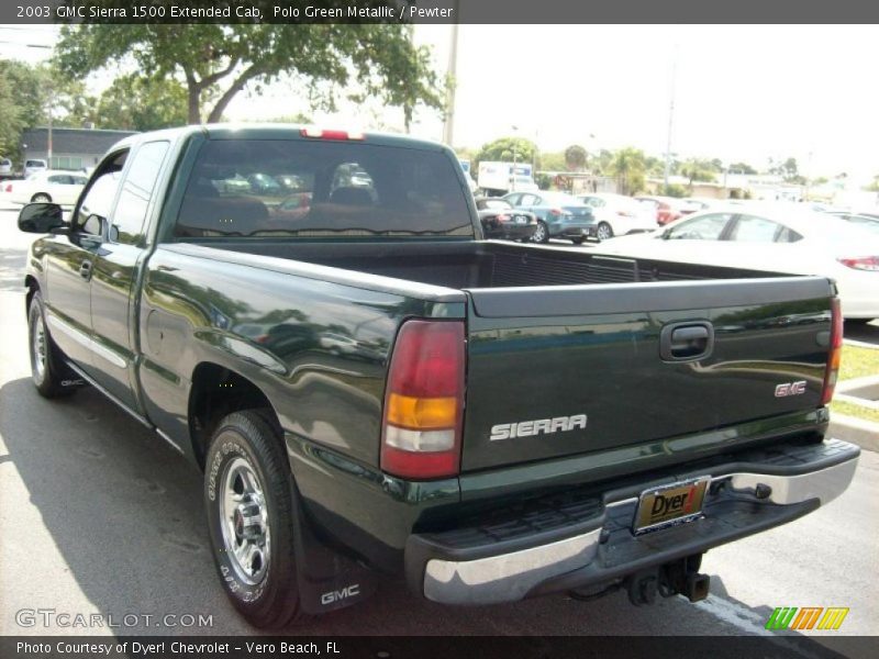 Polo Green Metallic / Pewter 2003 GMC Sierra 1500 Extended Cab