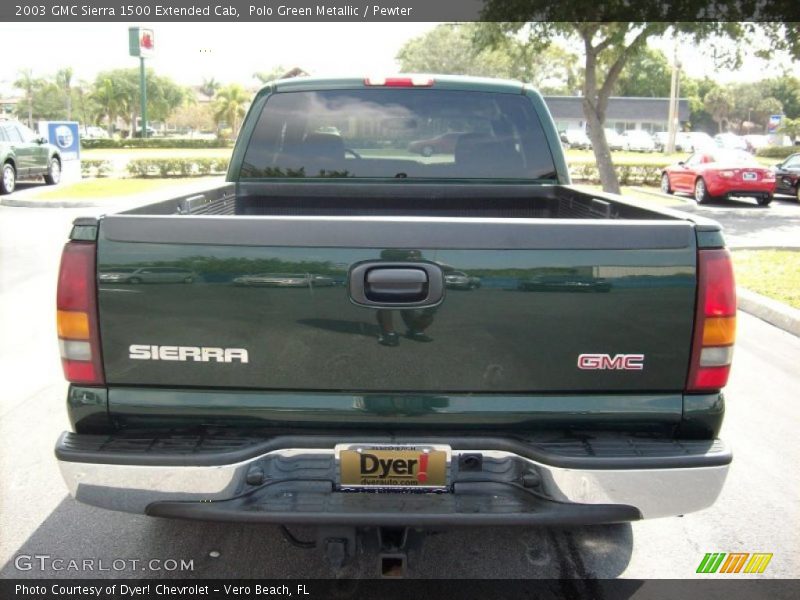 Polo Green Metallic / Pewter 2003 GMC Sierra 1500 Extended Cab