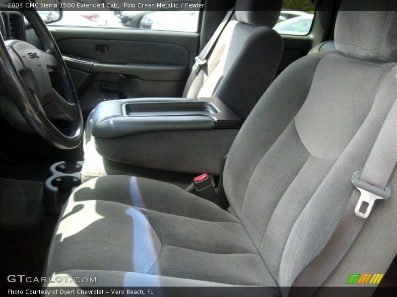 Polo Green Metallic / Pewter 2003 GMC Sierra 1500 Extended Cab