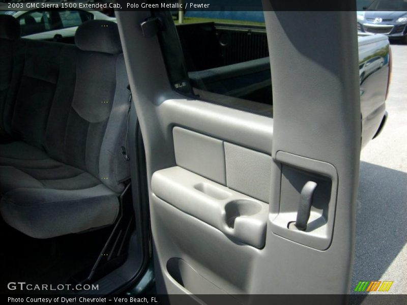 Polo Green Metallic / Pewter 2003 GMC Sierra 1500 Extended Cab