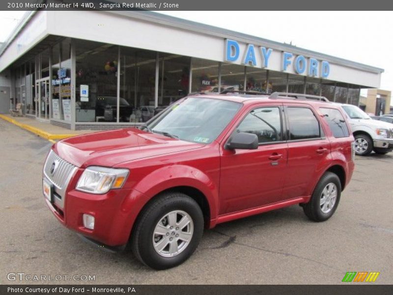 Sangria Red Metallic / Stone 2010 Mercury Mariner I4 4WD