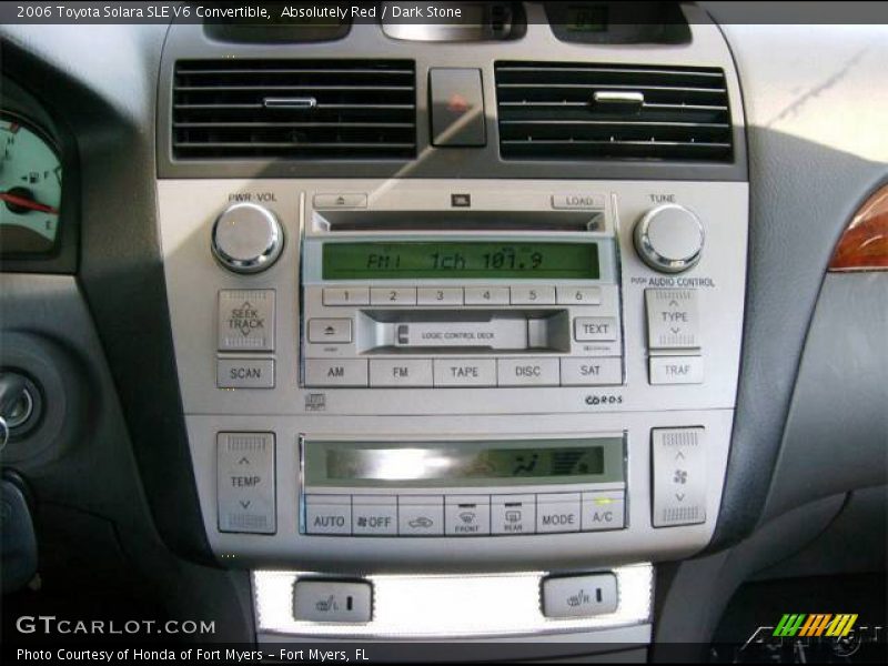 Absolutely Red / Dark Stone 2006 Toyota Solara SLE V6 Convertible