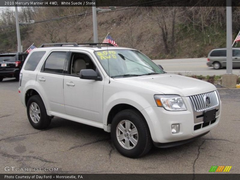 White Suede / Stone 2010 Mercury Mariner I4 4WD
