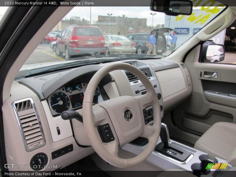 White Suede / Stone 2010 Mercury Mariner I4 4WD