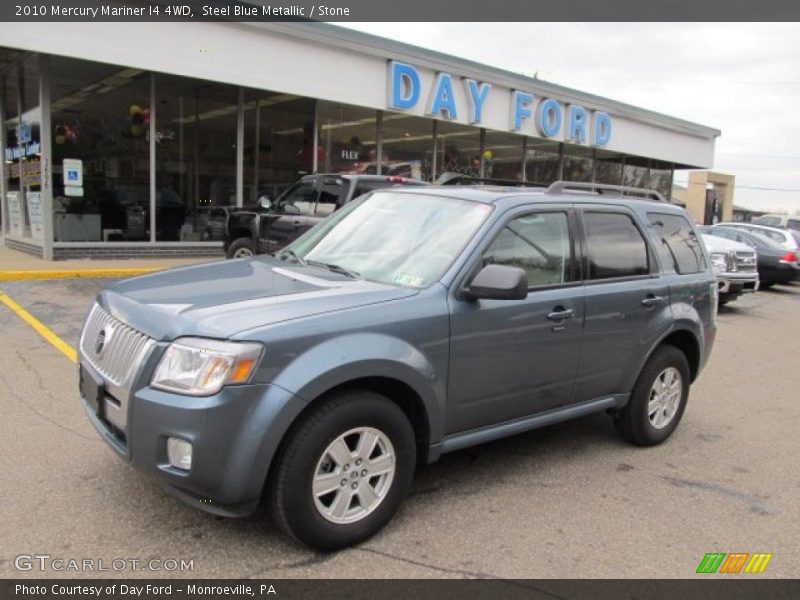 Steel Blue Metallic / Stone 2010 Mercury Mariner I4 4WD