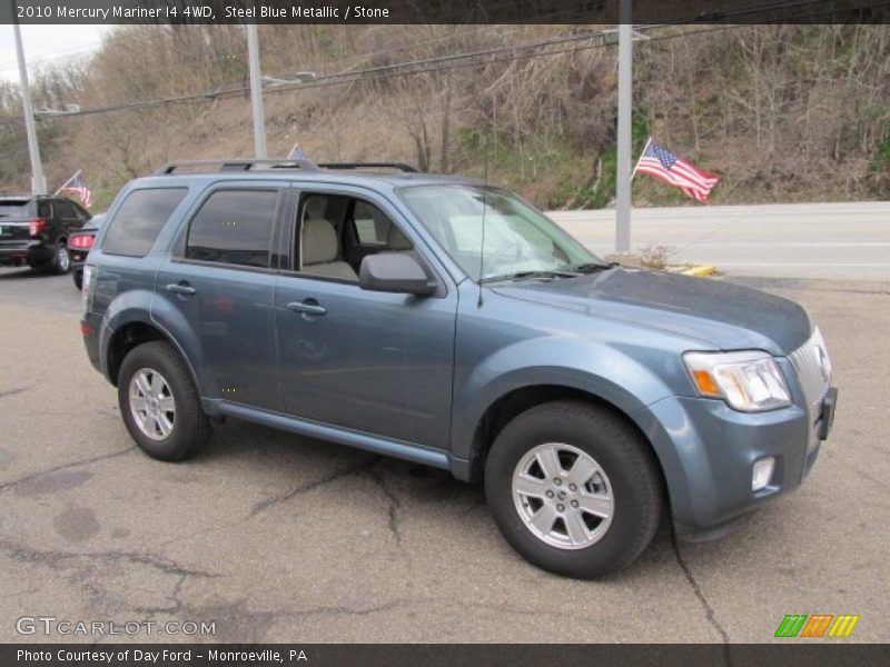 Steel Blue Metallic / Stone 2010 Mercury Mariner I4 4WD