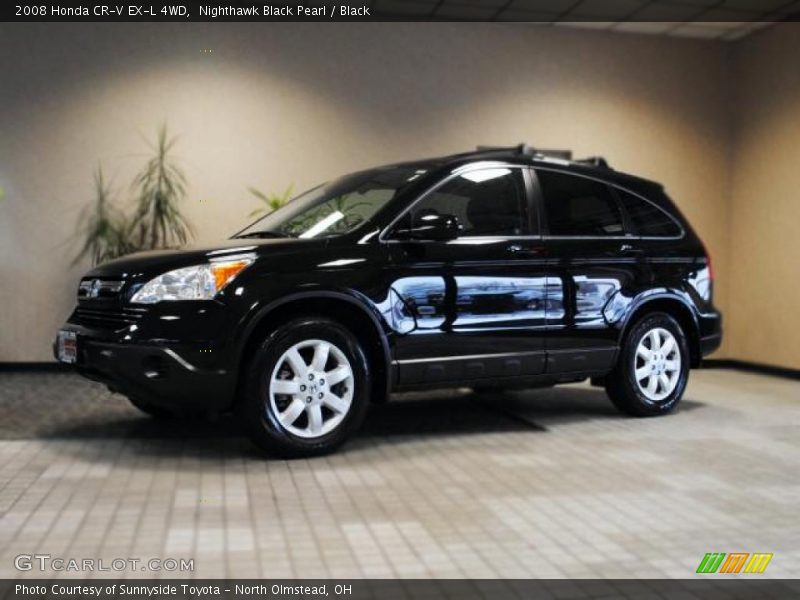 Nighthawk Black Pearl / Black 2008 Honda CR-V EX-L 4WD