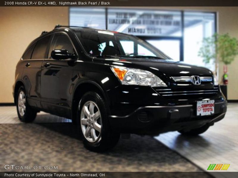 Nighthawk Black Pearl / Black 2008 Honda CR-V EX-L 4WD