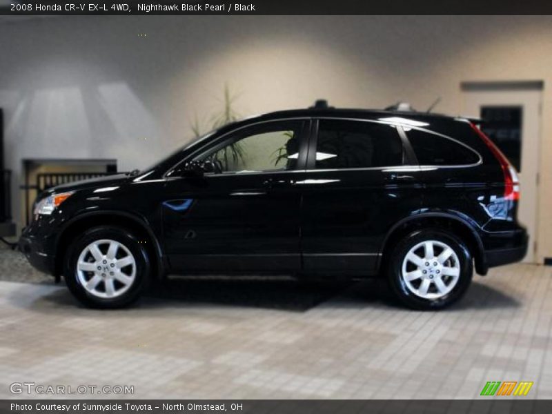 Nighthawk Black Pearl / Black 2008 Honda CR-V EX-L 4WD