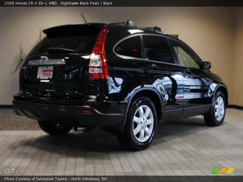 Nighthawk Black Pearl / Black 2008 Honda CR-V EX-L 4WD