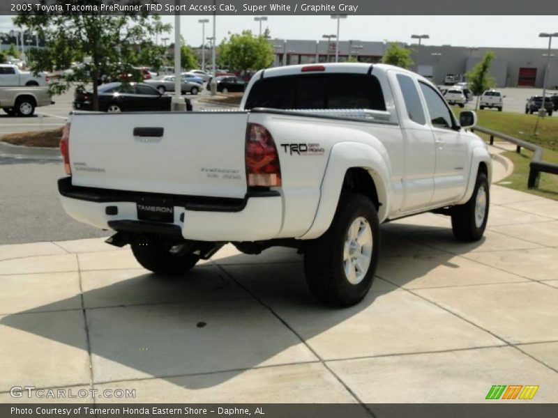 Super White / Graphite Gray 2005 Toyota Tacoma PreRunner TRD Sport Access Cab