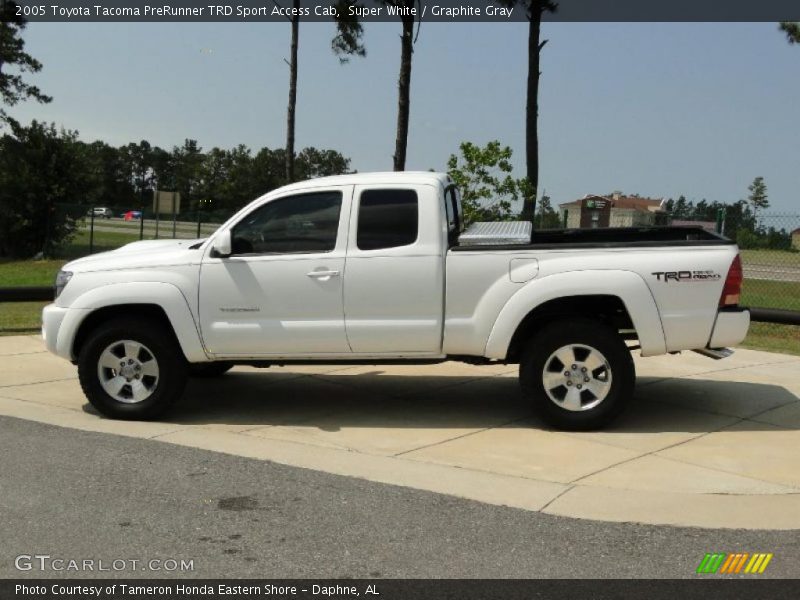 Super White / Graphite Gray 2005 Toyota Tacoma PreRunner TRD Sport Access Cab