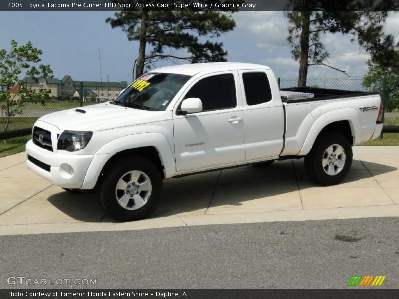 Super White / Graphite Gray 2005 Toyota Tacoma PreRunner TRD Sport Access Cab