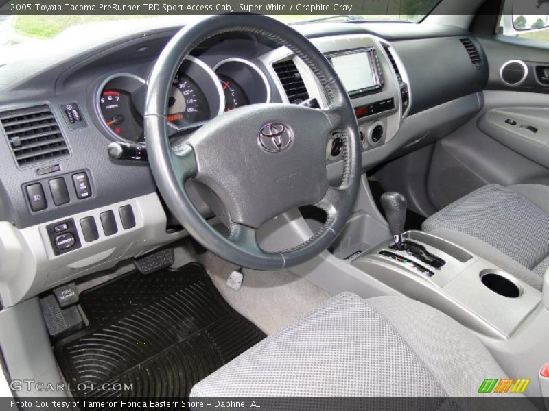 Super White / Graphite Gray 2005 Toyota Tacoma PreRunner TRD Sport Access Cab
