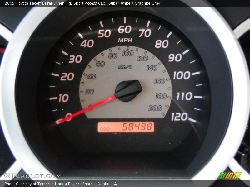 Super White / Graphite Gray 2005 Toyota Tacoma PreRunner TRD Sport Access Cab