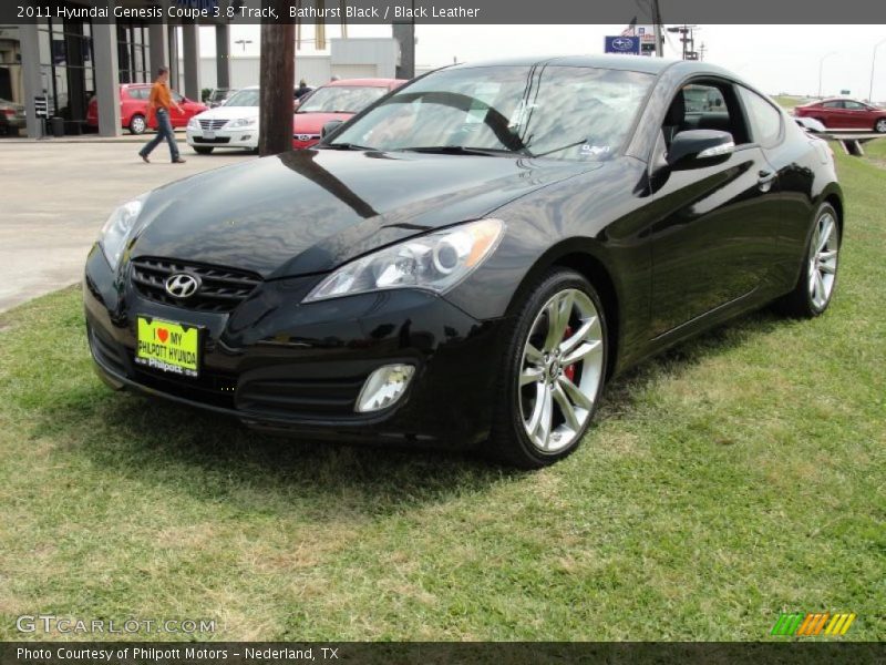 Bathurst Black / Black Leather 2011 Hyundai Genesis Coupe 3.8 Track