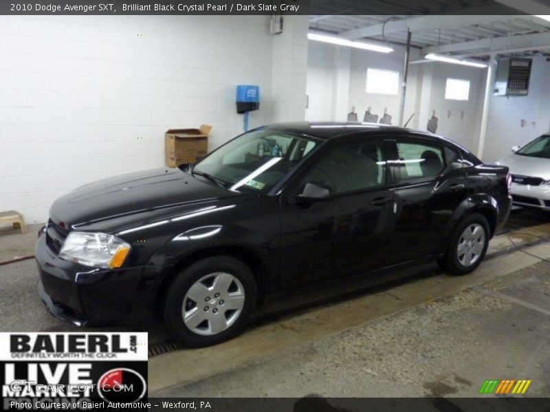 Brilliant Black Crystal Pearl / Dark Slate Gray 2010 Dodge Avenger SXT