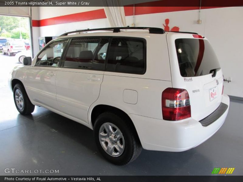 Super White / Gray 2005 Toyota Highlander I4