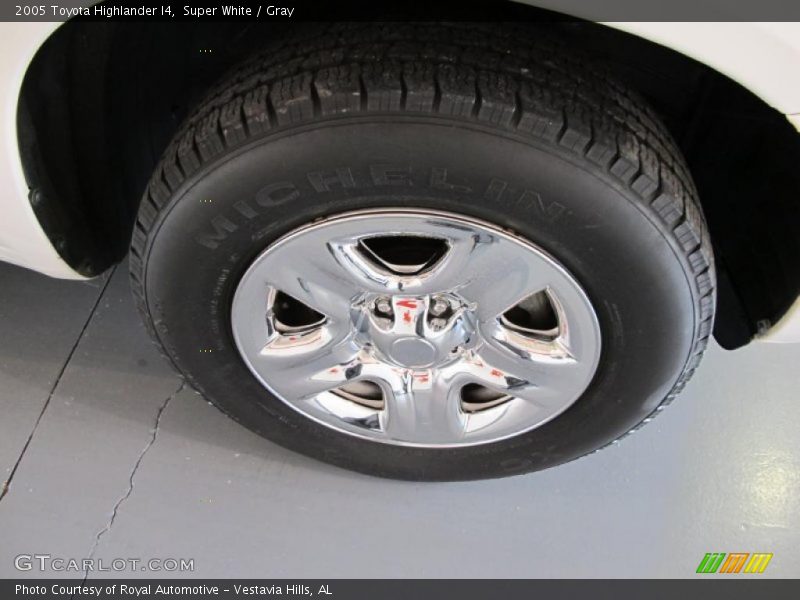 Super White / Gray 2005 Toyota Highlander I4