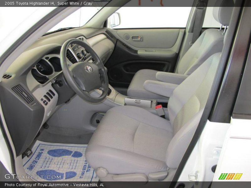 Super White / Gray 2005 Toyota Highlander I4