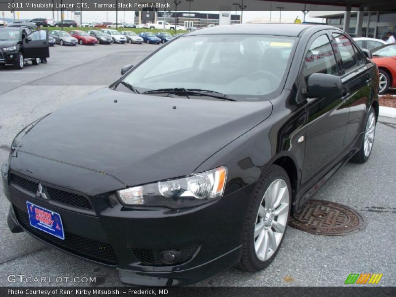 Tarmac Black Pearl / Black 2011 Mitsubishi Lancer GTS