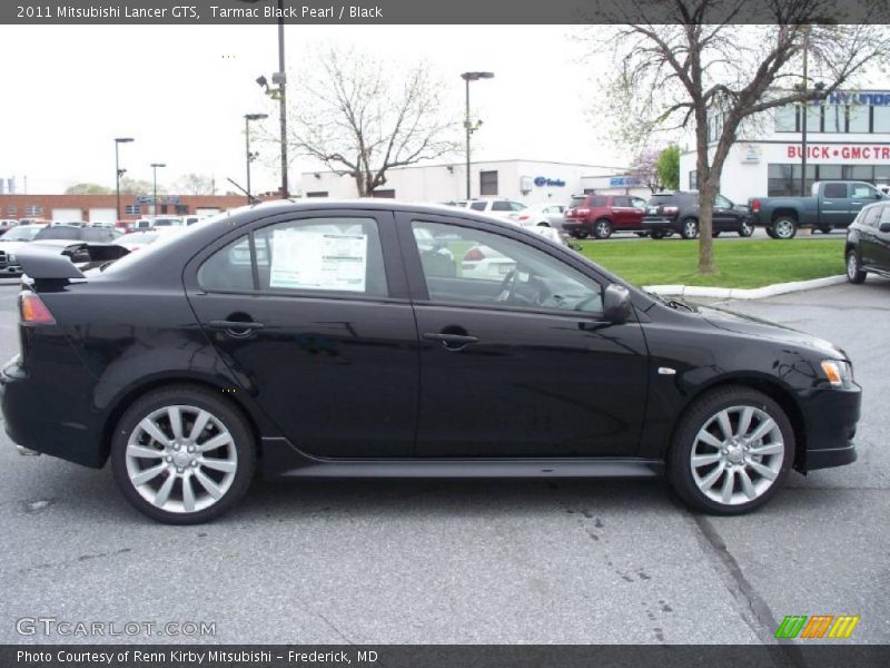 Tarmac Black Pearl / Black 2011 Mitsubishi Lancer GTS