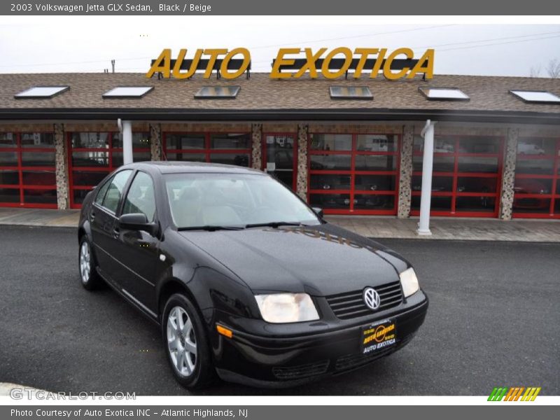 Black / Beige 2003 Volkswagen Jetta GLX Sedan