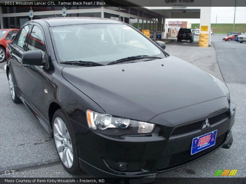 Tarmac Black Pearl / Black 2011 Mitsubishi Lancer GTS